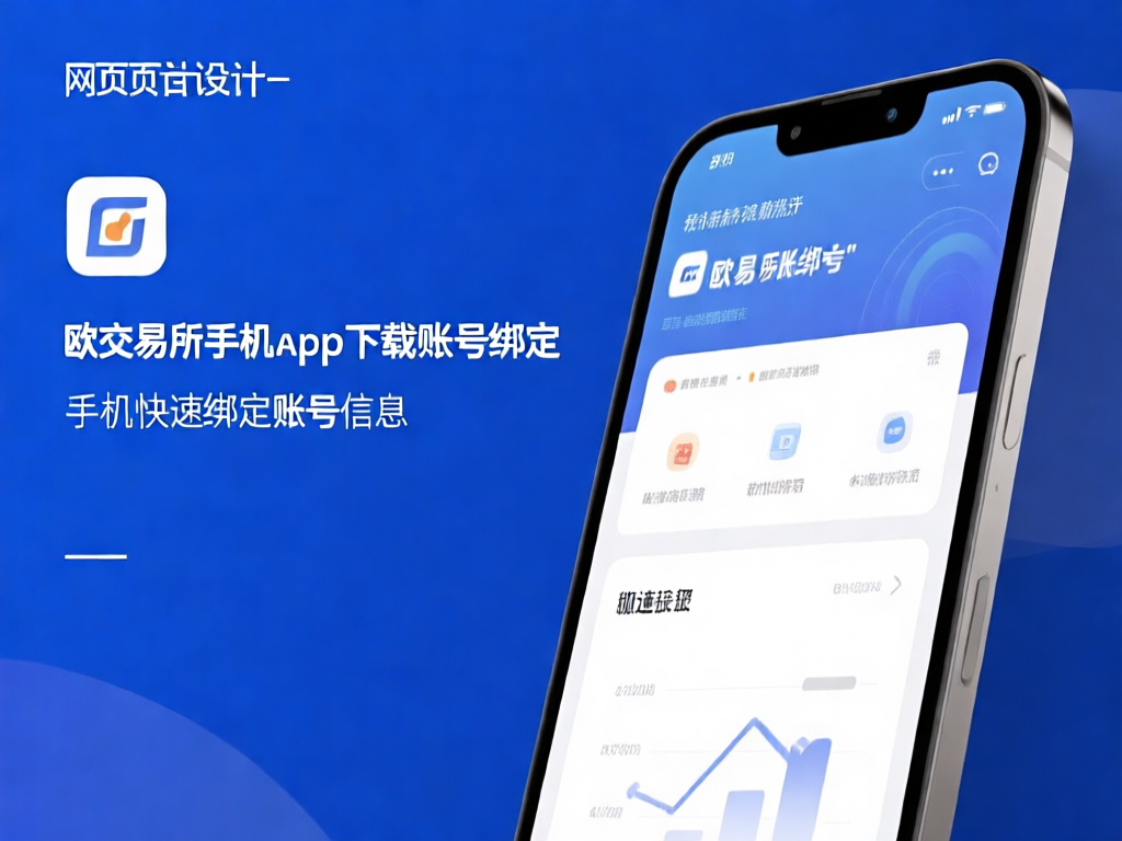 欧交易所手机App界面展示及账号绑定流程示意图